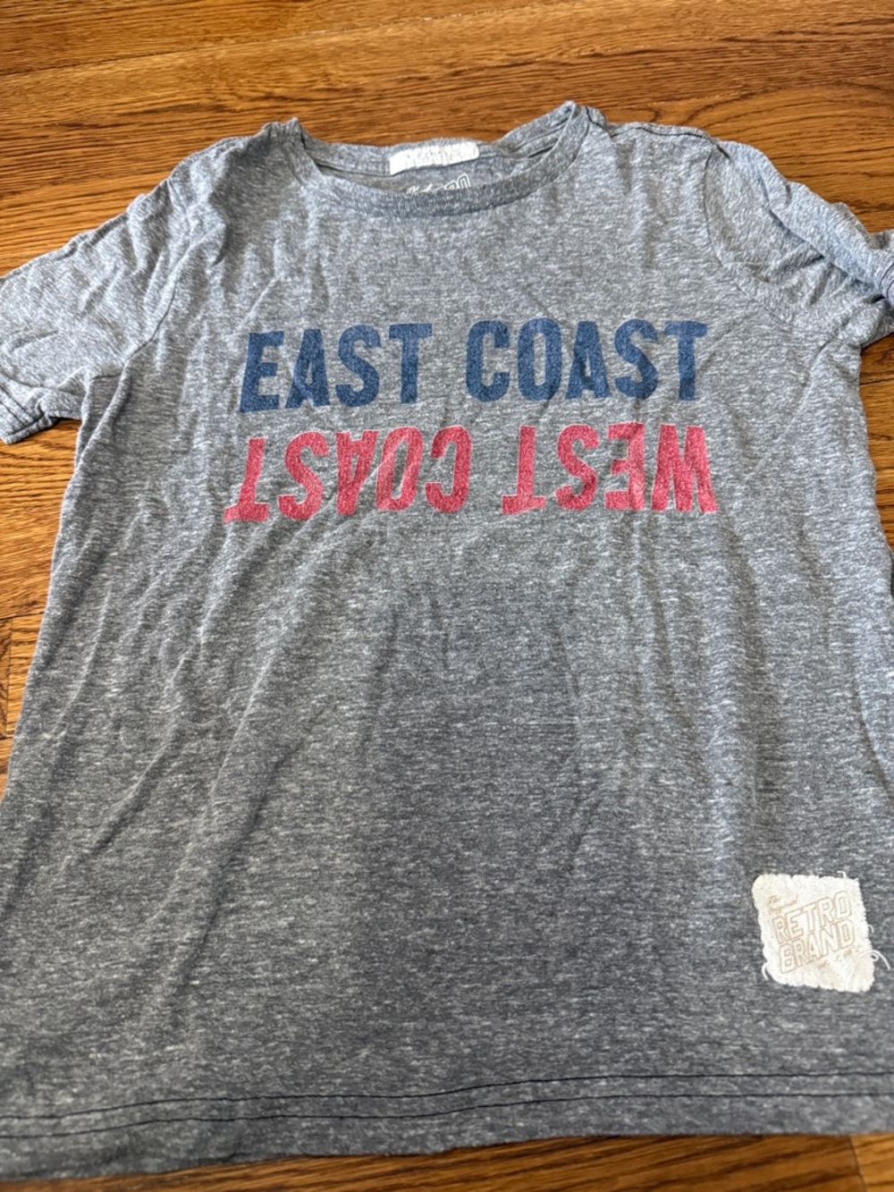 Gray 'East Coast / West Coast' Graphic Tee